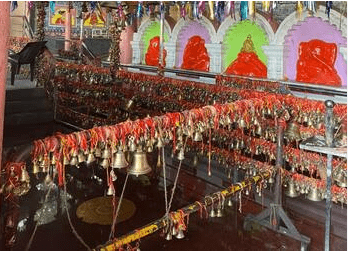 Bells for Vows in Navshya Ganapati Temple